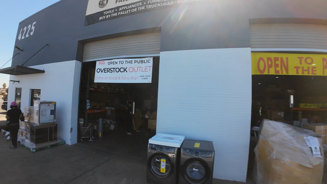 FPV drone fly-through of a commercial warehouse interior